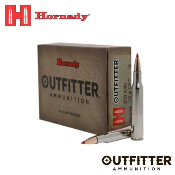 Hornady Outfitter 270 Winchester 130 gr CX 20/Box Ammunition