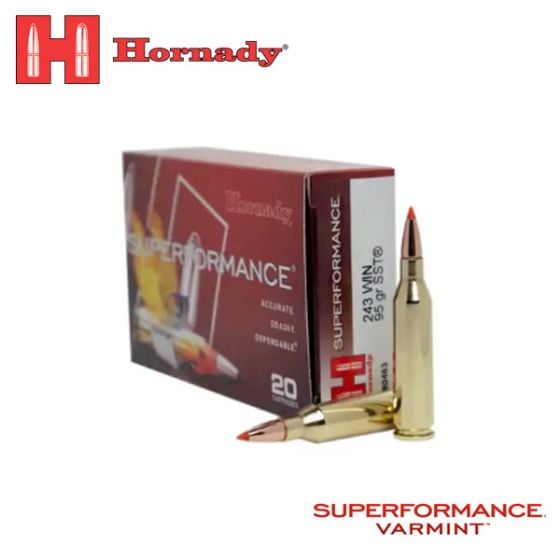 Hornady Superformance 243 Win 95 gr SST 20/Box Ammunition