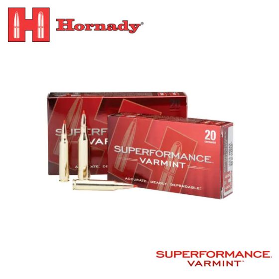 Munitions Hornady Superformance Varmint 243 WSSM 75 gr V-MAX 20/pqt