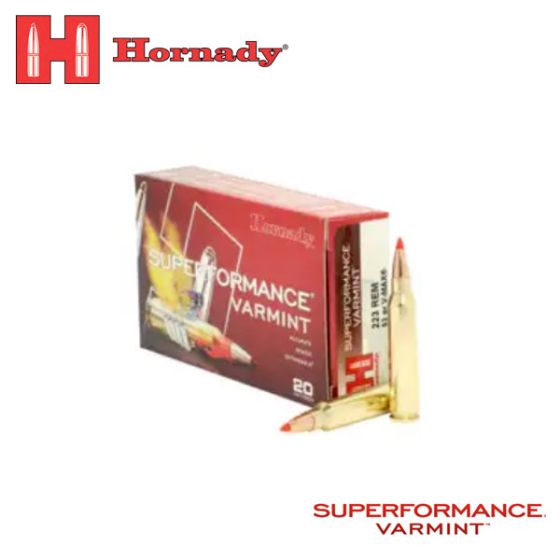 Hornady Superformance 223 Rem 53 gr V-MAX 20/Box Ammunition