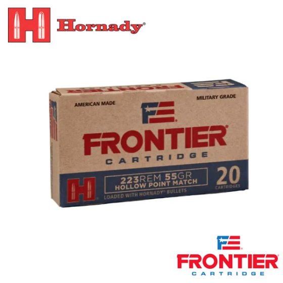 Hornady Frontier 223 Remington 55 gr HP Match 20/Box Ammunition