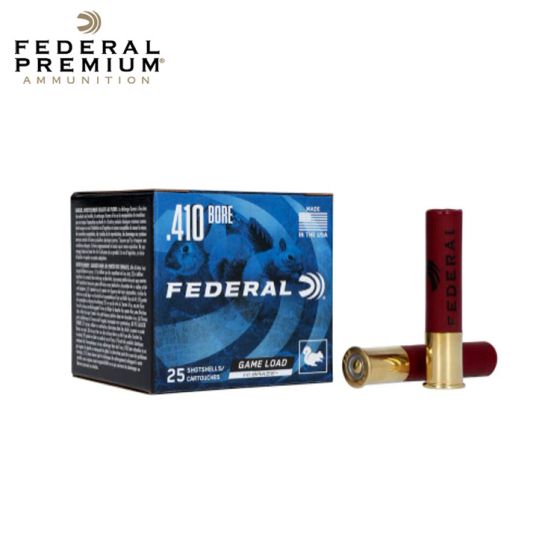 Federal Game Load Upland Hi-Brass .410 ga 2.5'' 1/2 oz #6 25/Box Ammunition