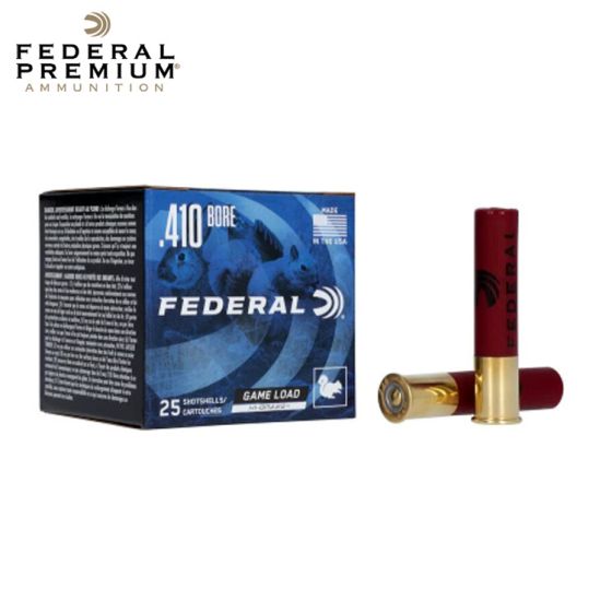 Federal Game Load Upland Hi-Brass .410 ga 2.5'' 1/2 oz #7.5 Lead 25/Box Ammunition