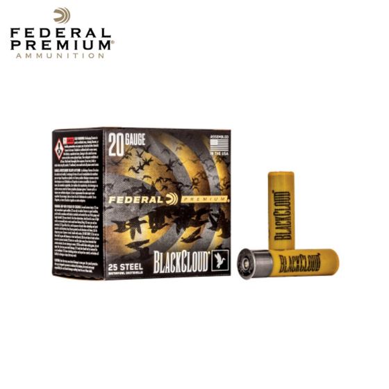 Federal Black Cloud FS Steel 20 ga 3'' 1 oz #1 Steel 25/Box Ammunition