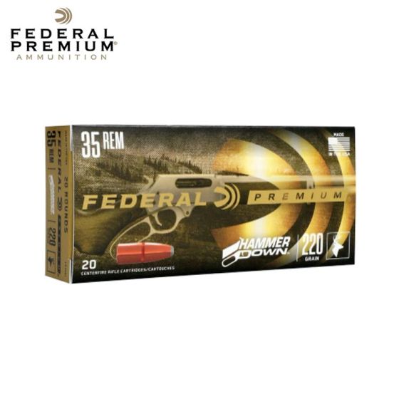 Munitions Federal HammerDown 35 Rem 220 gr Bonded Soft Point 20/pqt