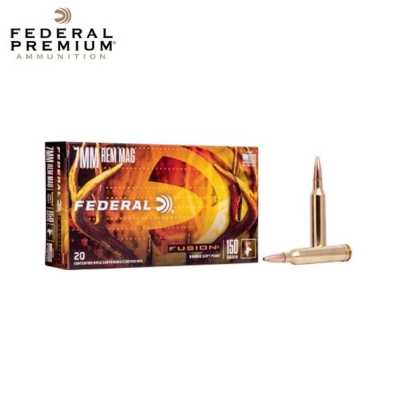 Federal Fusion 7mm Rem Mag 150 gr Fusion Soft Point 20/Box Ammunition