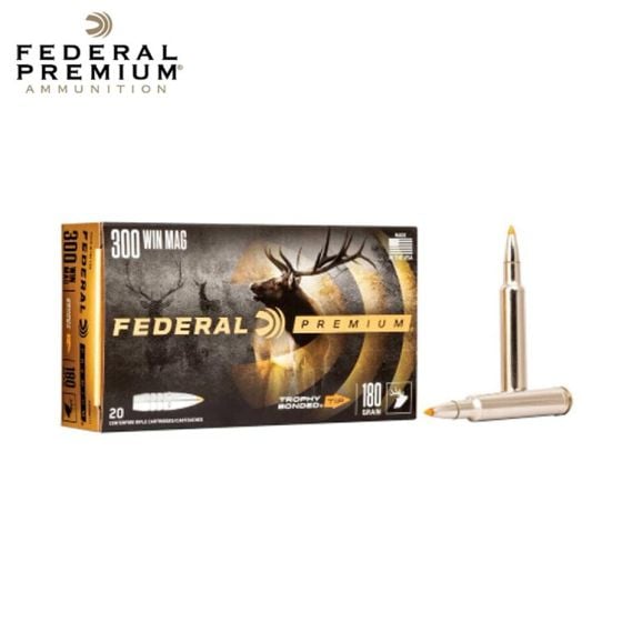 Federal Trophy Bonded Tip 300 Win Mag 180 gr Trophy Bonded Tip 20/Box Ammunition
