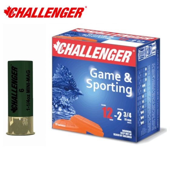 Munitions Challenger Mini-Mag 12 ga 2.75'' 1 1/4 oz #4 25/pqt