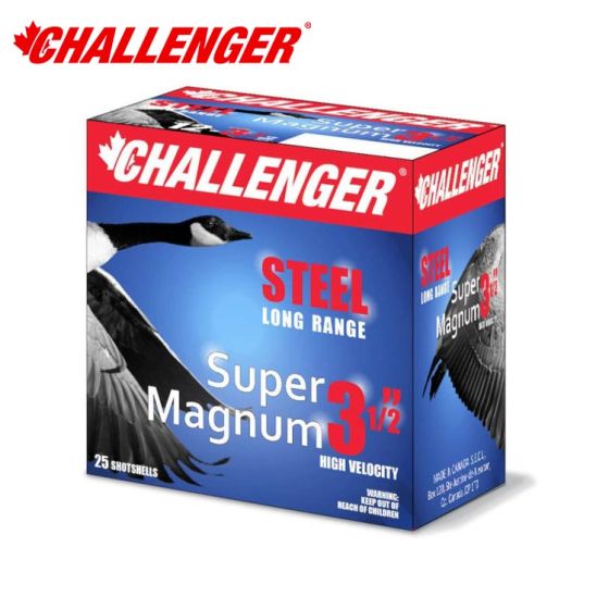 Munitions Challenger Steel Super Magnum Long Range 12 ga 3.5'' 1 1/2 oz #2 25/pqt