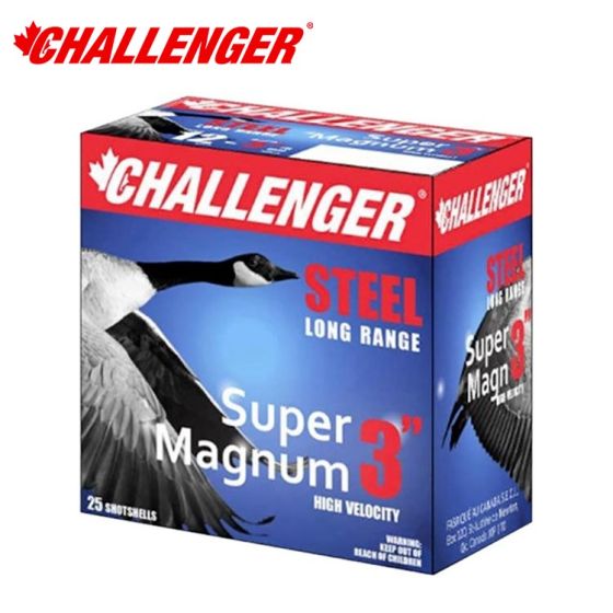 Challenger Steel Super Magnum 12 ga 3'' 1 3/8 oz #2 25/Box Ammunition