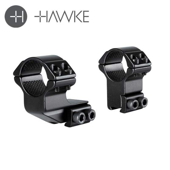 Hawke 1 Inch High 9-11mm 2-Piece Scope Rings