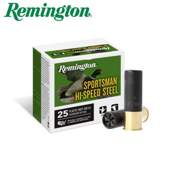 Munitions Remington Sportsman Hi-Speed Steel 12 ga 3'' 1 1/4 oz #4 25/pqt
