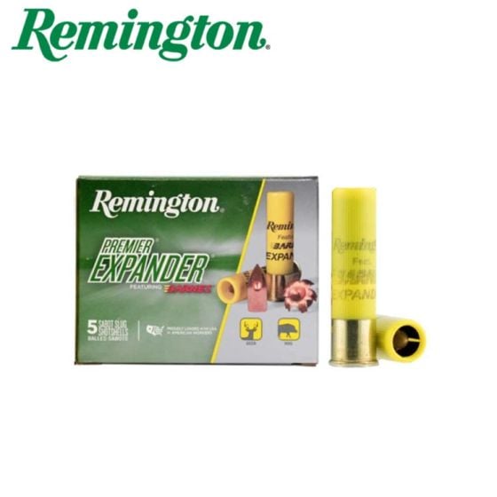Munitions Remington Premier Expander 20 ga 3'' 250 gr TTSX Sabot Slug 20/pqt