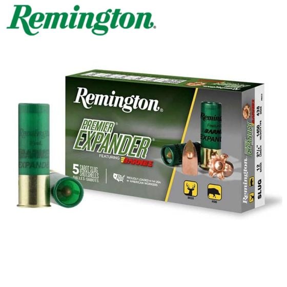Remington Premier Expander 12 ga 3'' 438 gr Slugger TTSX Sabot Slug Ammunition 5/Box