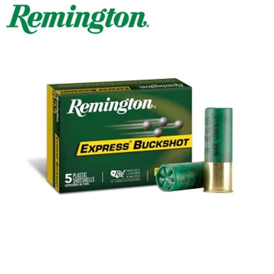 Munitions Remington Express Magnum Buckshot 12 ga 3'' 41 plombs 4 Buck 5/pqt