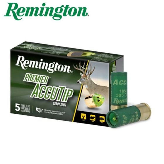 Remington AccuTip 12 ga 2.75'' 385 gr Sabot Slug Ammunition 5/Box