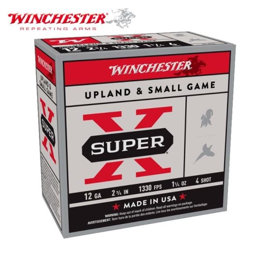 Winchester Super-X 12 ga 2.75'' 1 1/4 oz #4 Ammunition 25/Box
