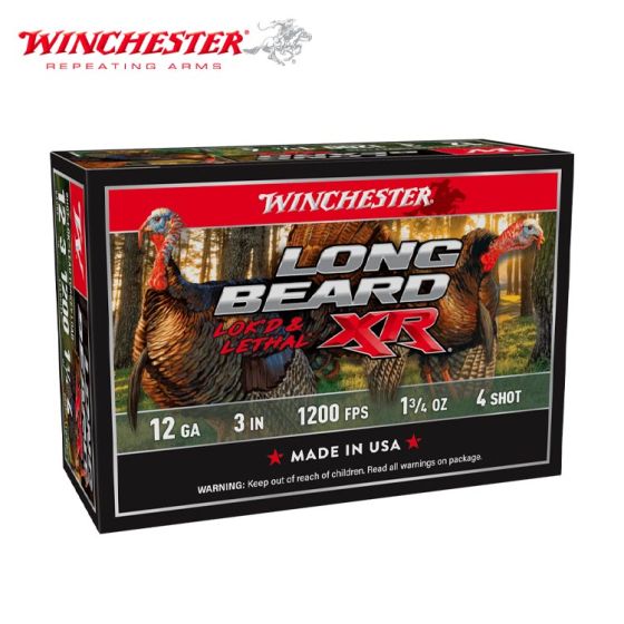 Munitions Winchester Long Beard XR 12 ga 3" 1 3/4 oz #4
