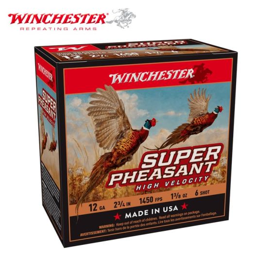 Winchester Super Pheasant 12 ga 2-3/4" 1 3/8 oz #6 Ammunition
