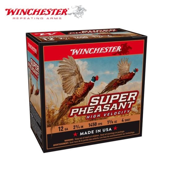 Munitions Winchester Super Pheasant 12 ga 2-3/4" 1 3/8 oz #4