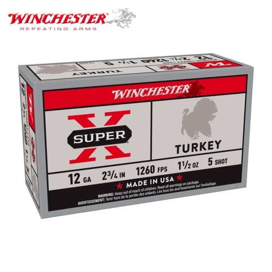 Munitions Winchester Super X 12 ga 2-3/4" 1 1/2 oz #5