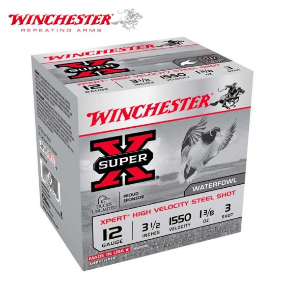 Winchester Xpert Waterfowl 12 ga 3-1/2" 1-3/8 oz #3 Ammunition 25/Box
