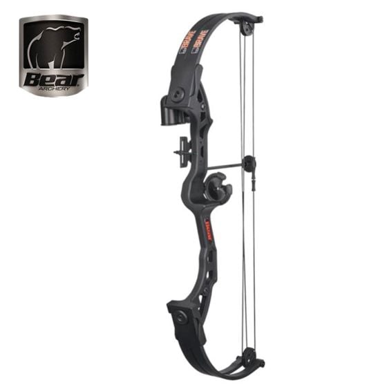 Bear Brave Black RH 25 lb Youth Compound Bow