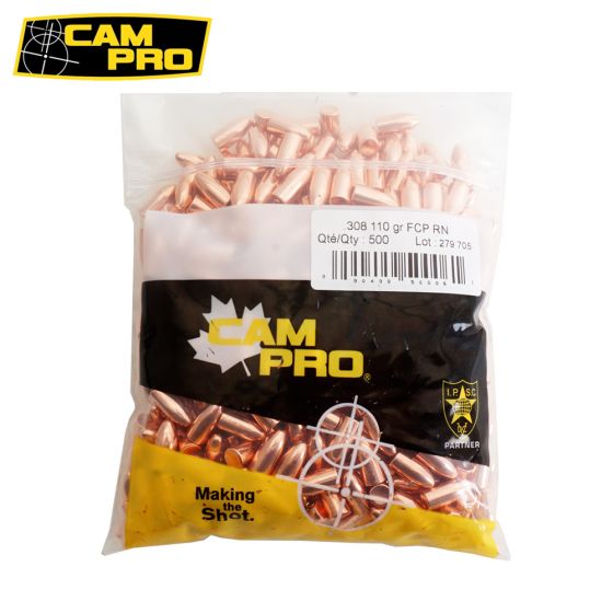 Projectiles Campro 30 Carbine .308 110 Grain FMJ RN 500/pqt
