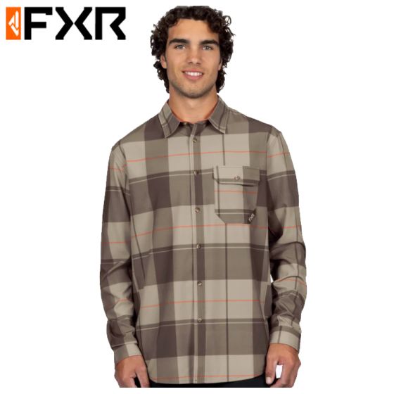 FXR Men's Breeze Performance UPF Longsleeve Shirt Bronze
