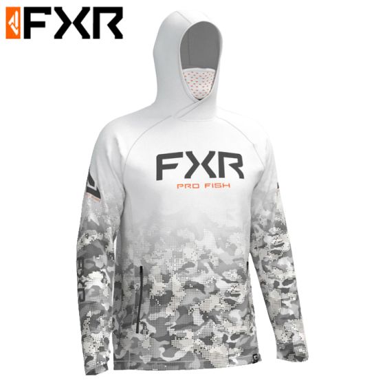 Chandail À Capuchon FXR Men's Pro Air UPF Blanc