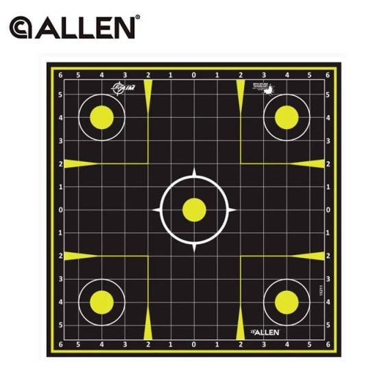 EZ Aim Splash Reactive Sight-In Grid Targets 12.5" 30/Pack
