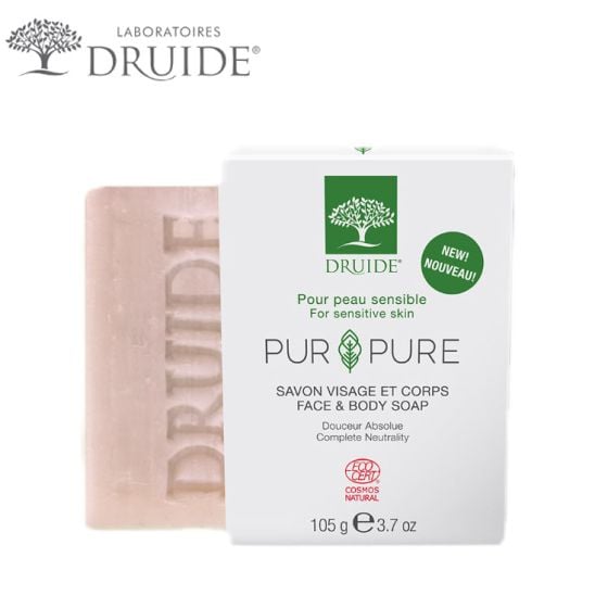 Savon Visage Et Corps Druide Bio Pur & Pure Hypoallergénique 105 g Soin De La Peau