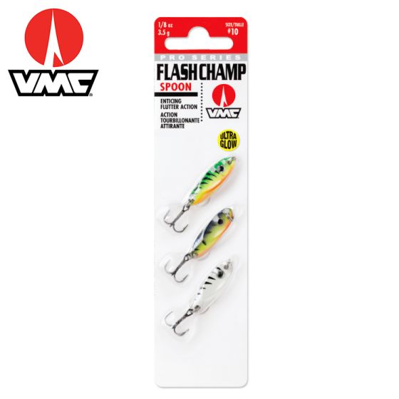 VMC Flash Champ Spoon Kit Ultra Glow 3/Pack Lure