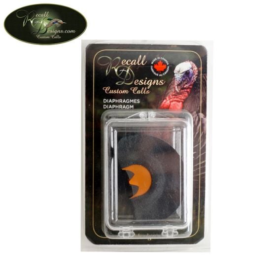 Recall Designs Black Orange Diaphragm Turkey Call 1/Pack