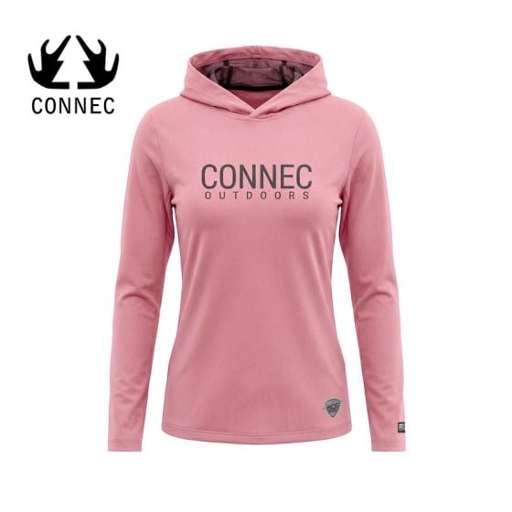 Connec Offtrack Pink Women's Mesh Hoodie