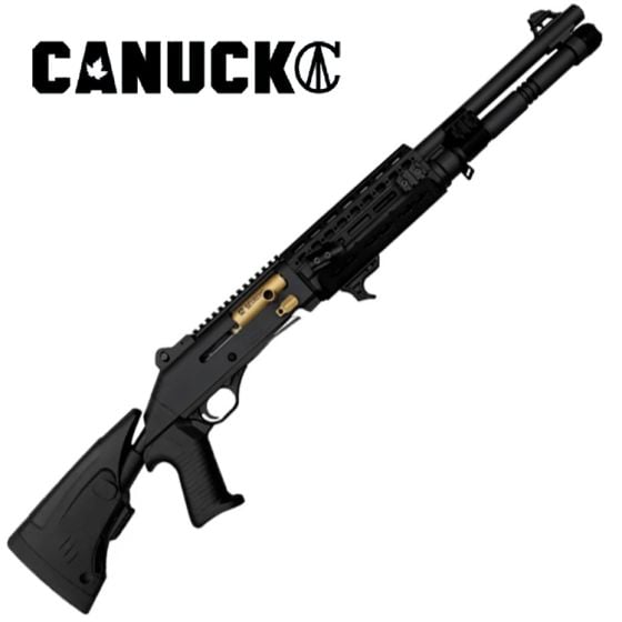 Fusil Canuck Elite TacOp Black Gold 12 GA 18.6"