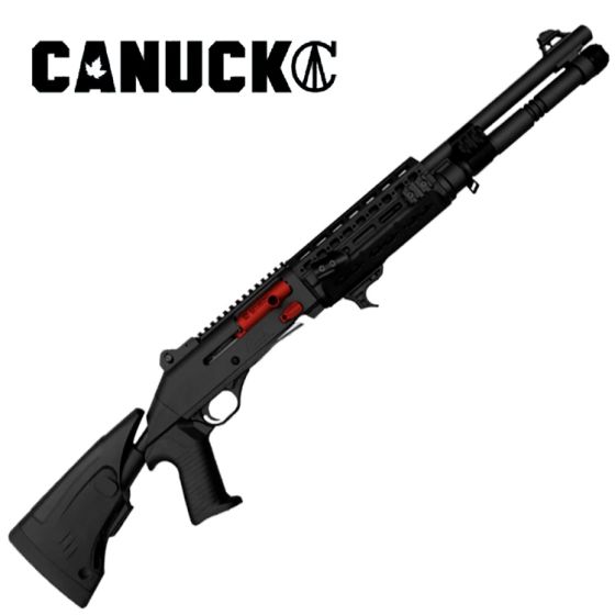 Canuck Elite TacOp Ruby Red Controls 12 GA 18.6" Shotgun