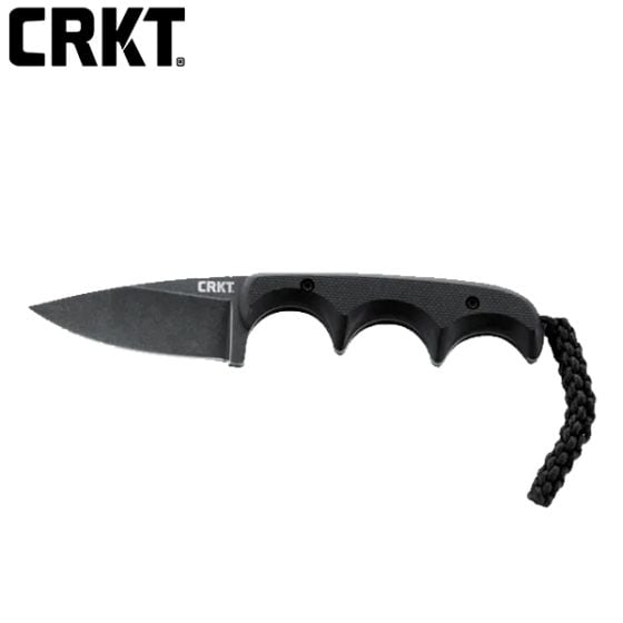 CRKT Minimalist Black Drop Point Fixed Blade Knife