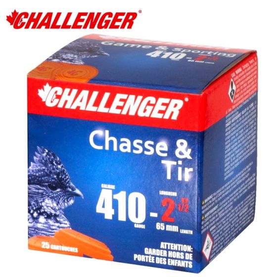 Challenger Target Load .410 ga 2.5'' 1/2 oz #9 25/Box Ammunition