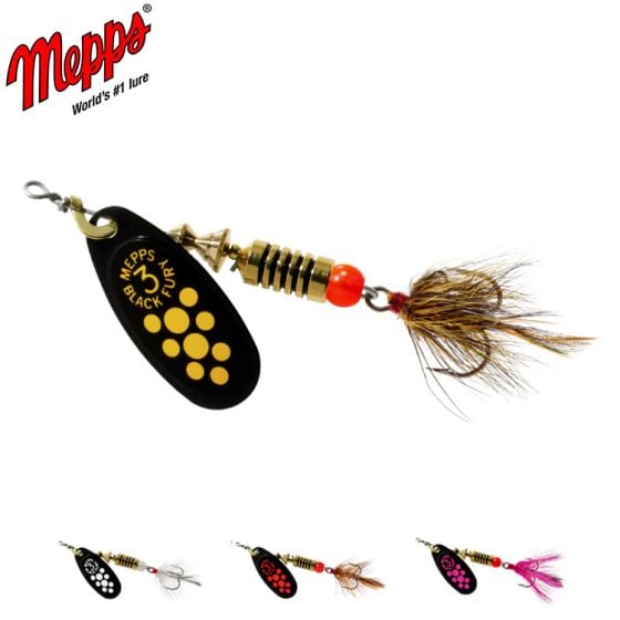 Mepps Black Fury Dressed 3 1/4 oz Lure