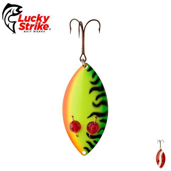 Leurre Cuillère Lucky Strike Red Flash Taille 3