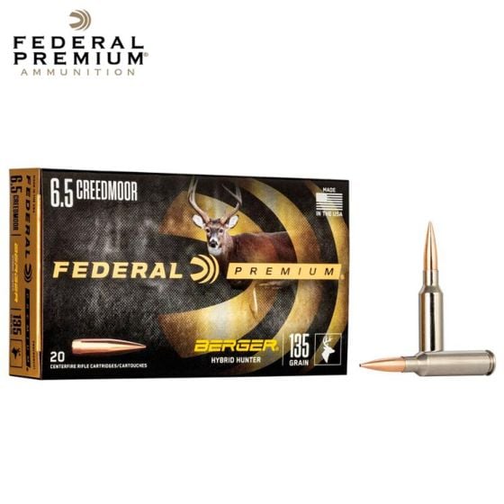 Federal Berger Hybrid Hunter 6.5 Creedmoor 135 gr Berger 20/Box