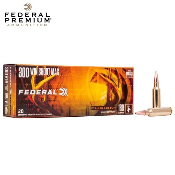Federal Fusion Rifle 300 WSM 180 gr FSP Ammunition 20/Box