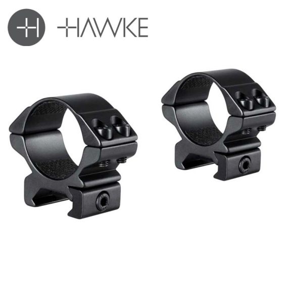 Hawke 30mm Low Weaver Scope Rings 2 Piece Mount