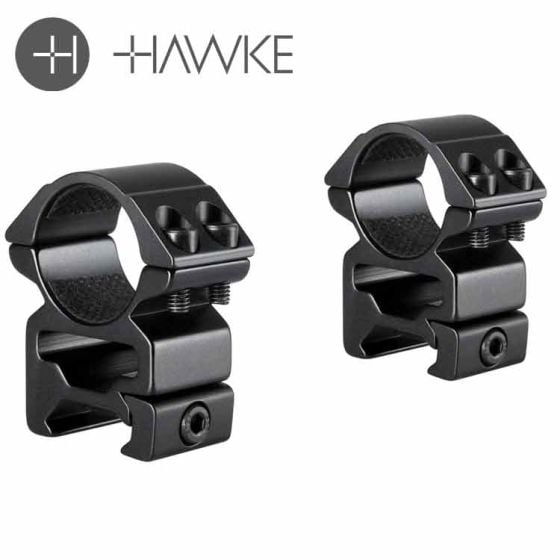 Hawke 1 Inch High Weaver Scope Rings 2 Piece