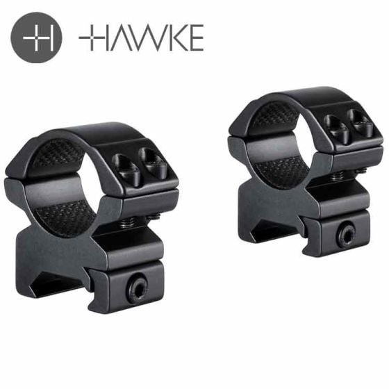 Hawke Match Mount 1" 2 Piece Weaver Medium Scope Rings