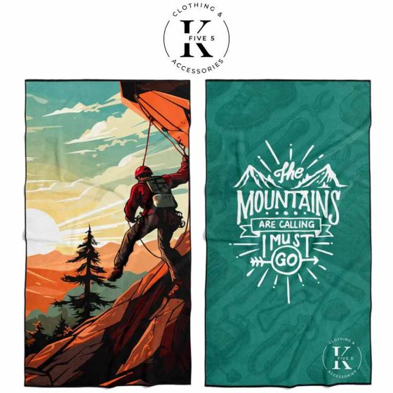 The Mountains Are Calling  – Microfiber Towel by K5 Clothing