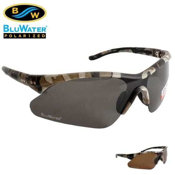 Lunettes De Soleil Polarisées Bluwater Camo Lentilles Ambrées Et Grises