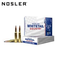 Munitions Nosler Whitetail Country 6.5x55 Swedish 140gr Solid Base 20/boîte