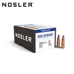 Munitions Nosler Solid Base 30 Caliber 165gr SP 50/boîte